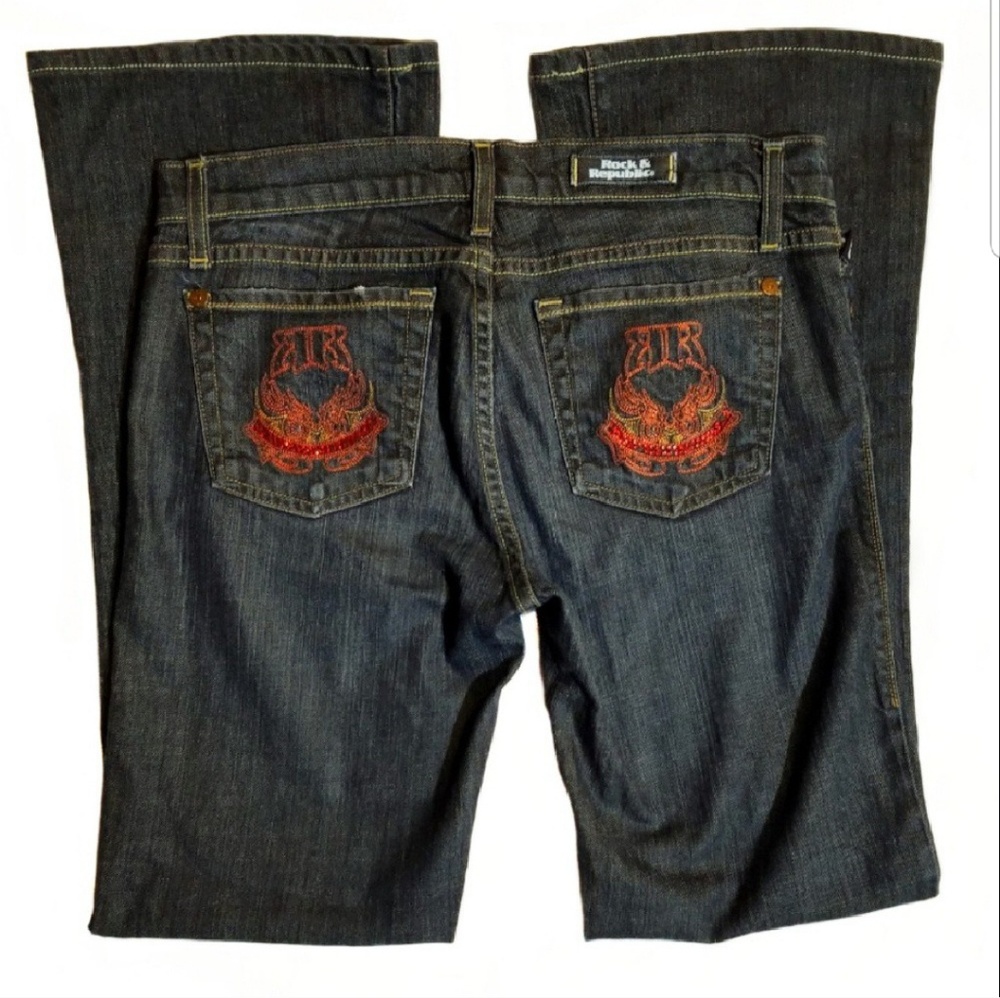 ROCK & REPUBLIC Roth Flare Jeans